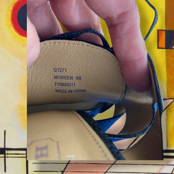 Coach Moreen Heels Black Platform Leather Women Shoes Size 8 B - Picture 8 of 17